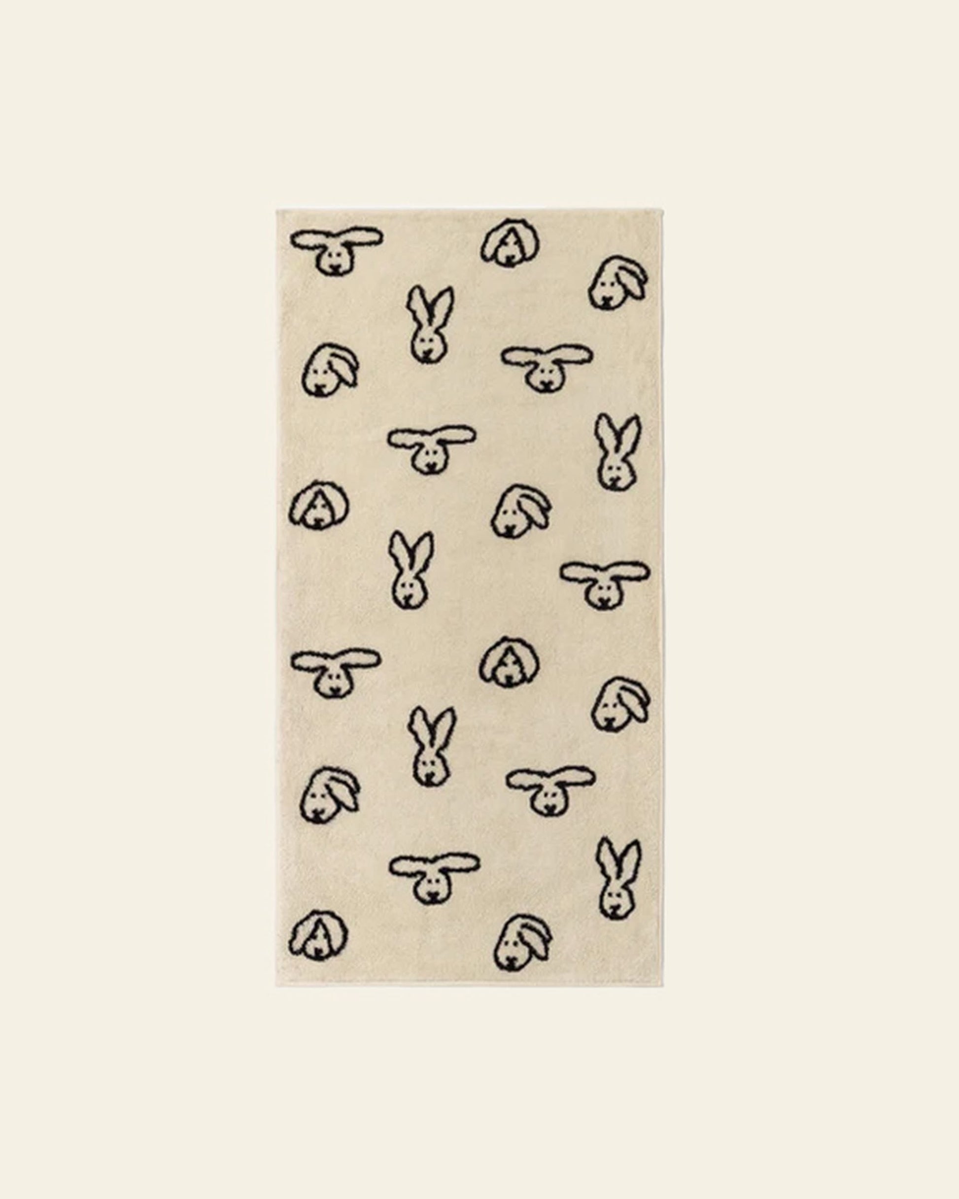 WARMGREY TAIL Bunny Bunny Face Towel Cream