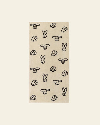 WARMGREY TAIL Bunny Bunny Face Towel Cream