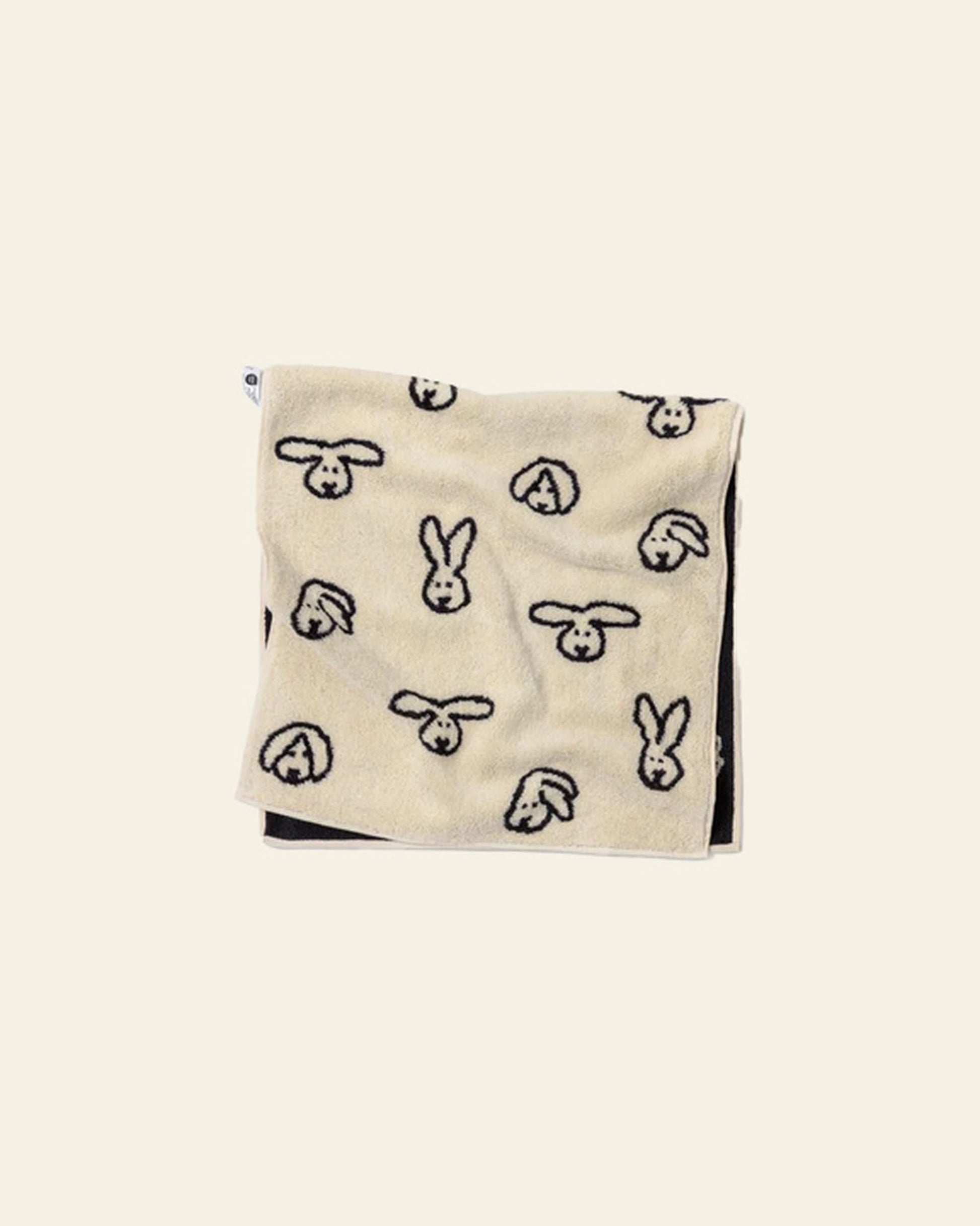 WARMGREY TAIL Bunny Bunny Face Towel Cream