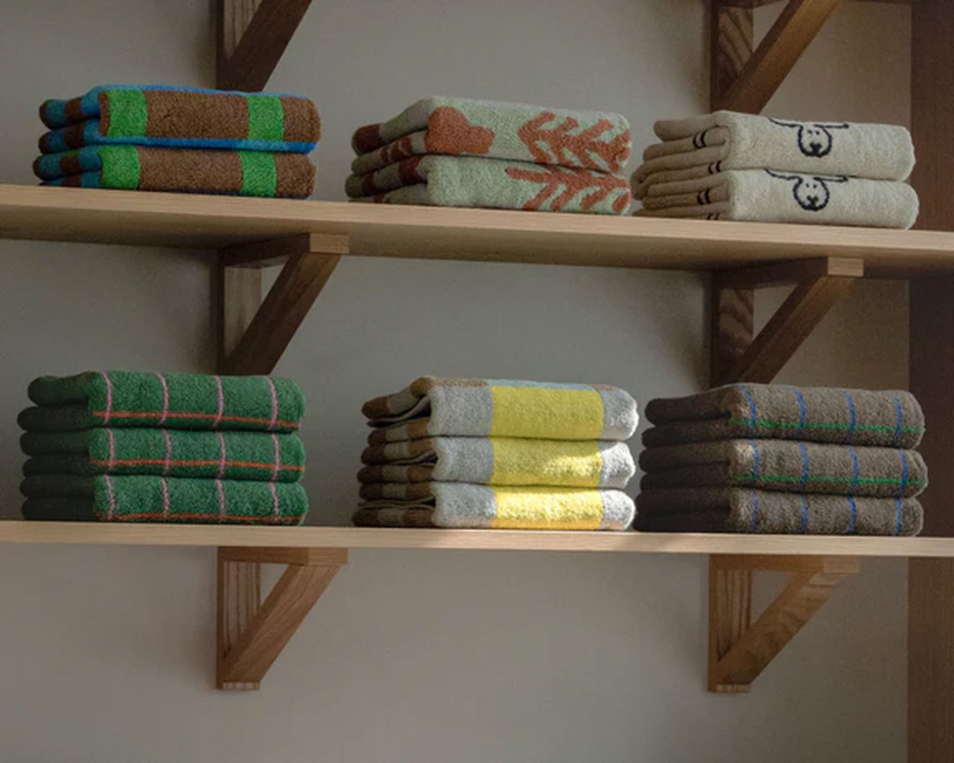 WARMGREY TAIL Bunny Bunny Face Towel Grey Stripe