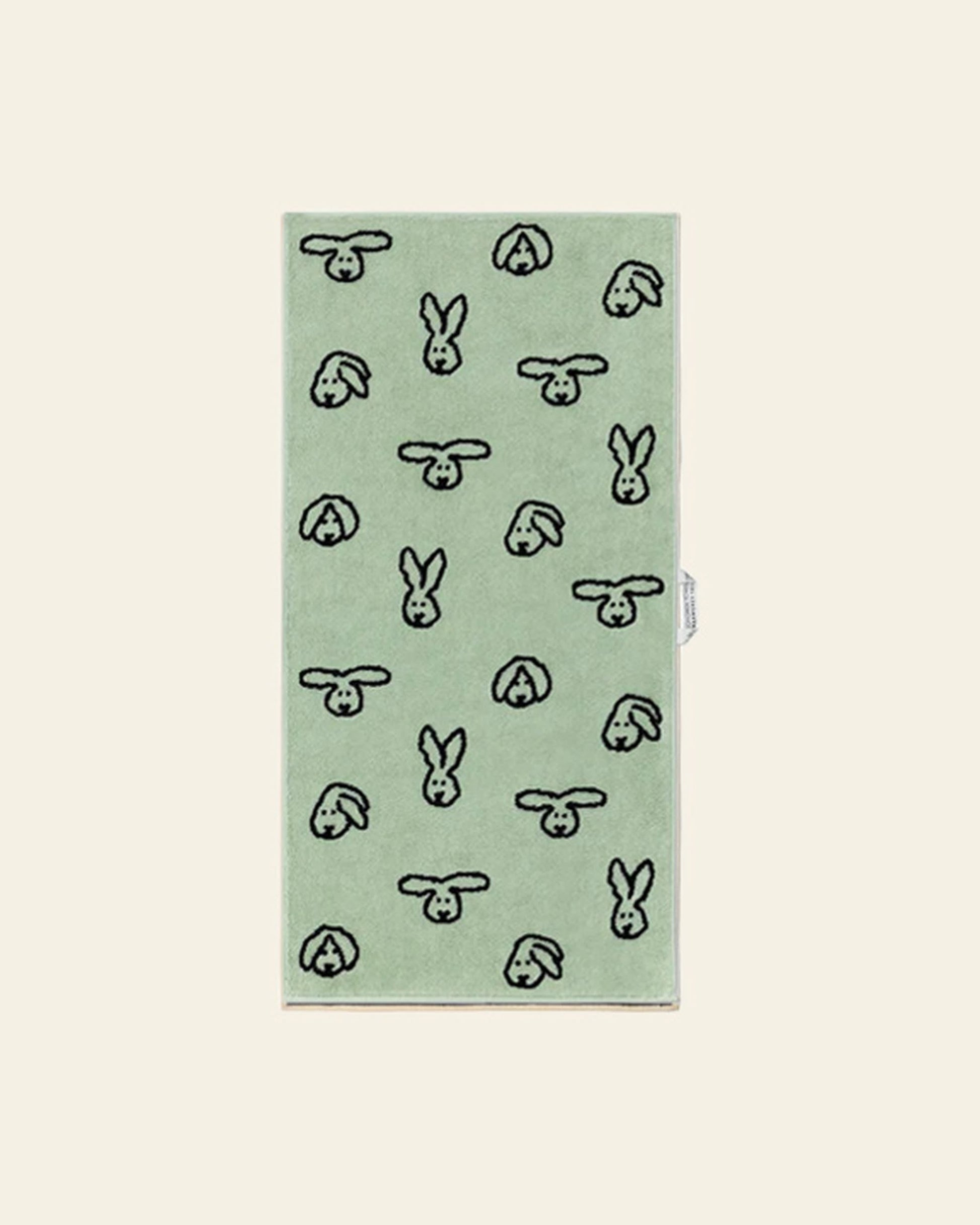 WARMGREY TAIL Bunny Bunny Face Towel Mint