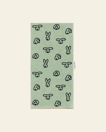 WARMGREY TAIL Bunny Bunny Face Towel Mint