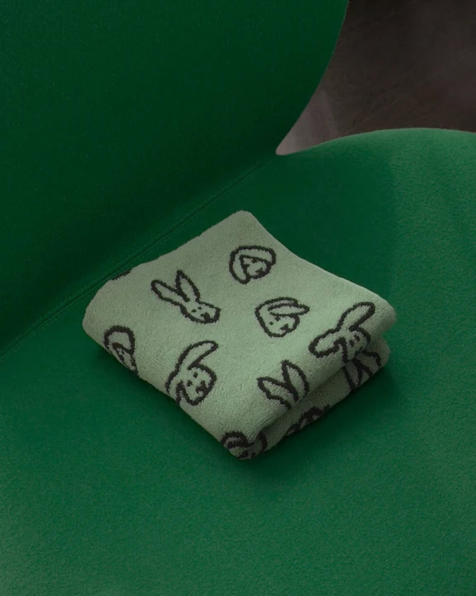 WARMGREY TAIL Bunny Bunny Face Towel Mint
