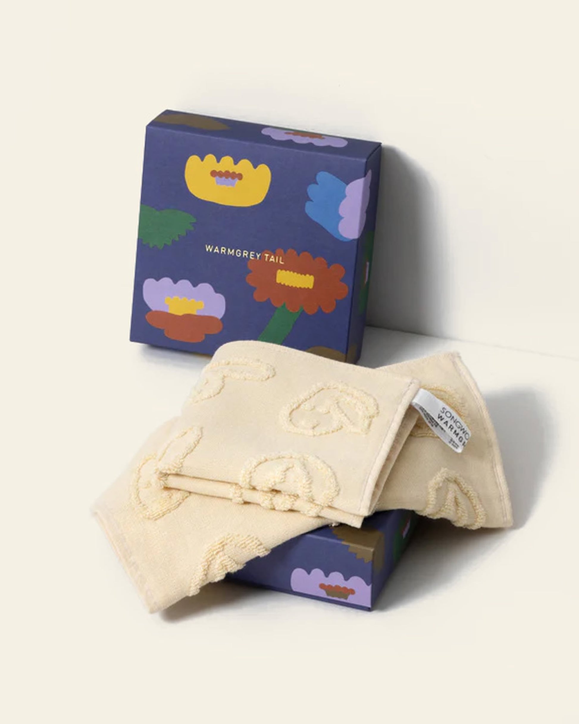 WARMGREY TAIL Bunny Bunny Hand Cloth Ivory