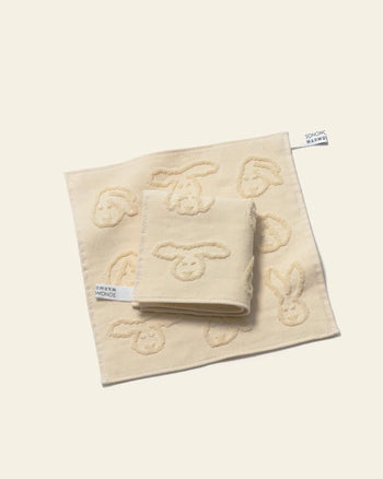 WARMGREY TAIL Bunny Bunny Hand Cloth Ivory