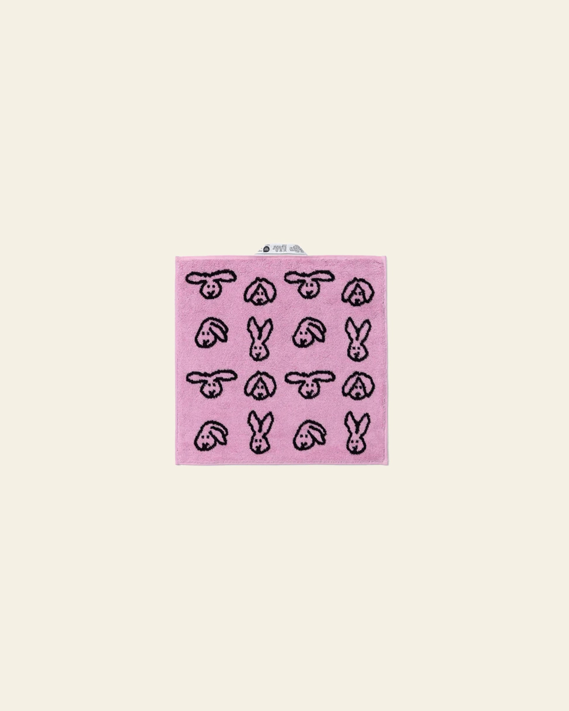 WARMGREY TAIL Bunny Bunny Hand Towel Pink