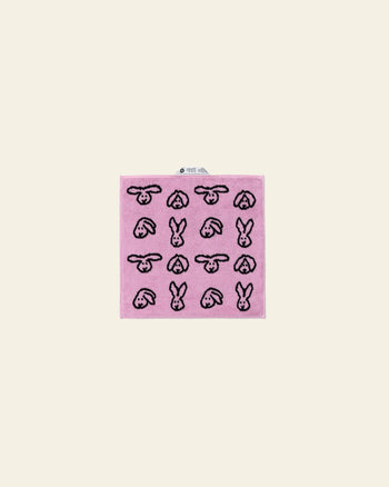 WARMGREY TAIL Bunny Bunny Hand Towel Pink