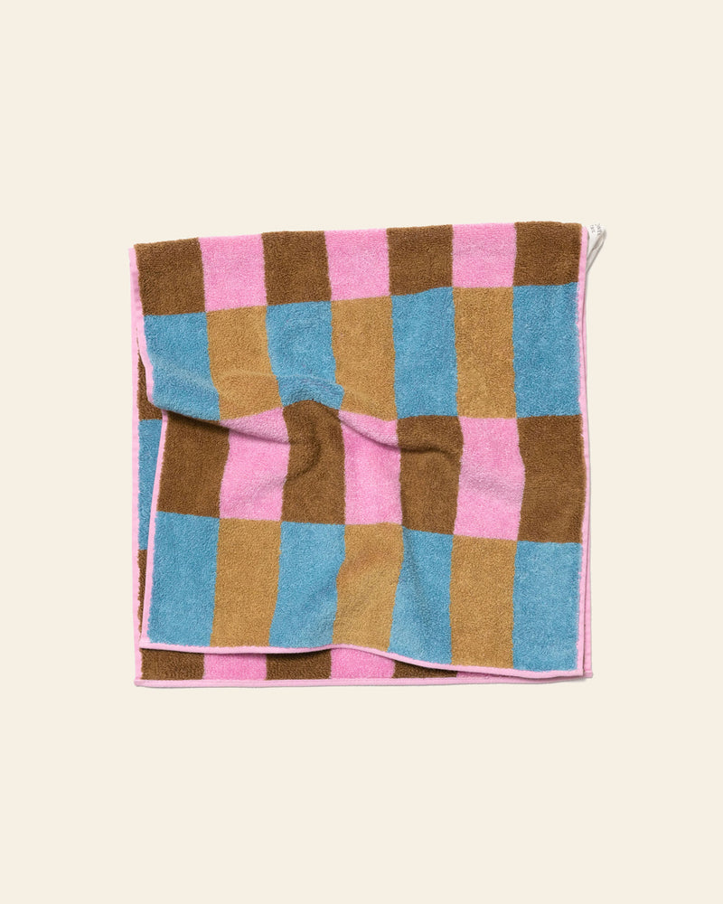 WARMGREY TAIL Check Face Towel