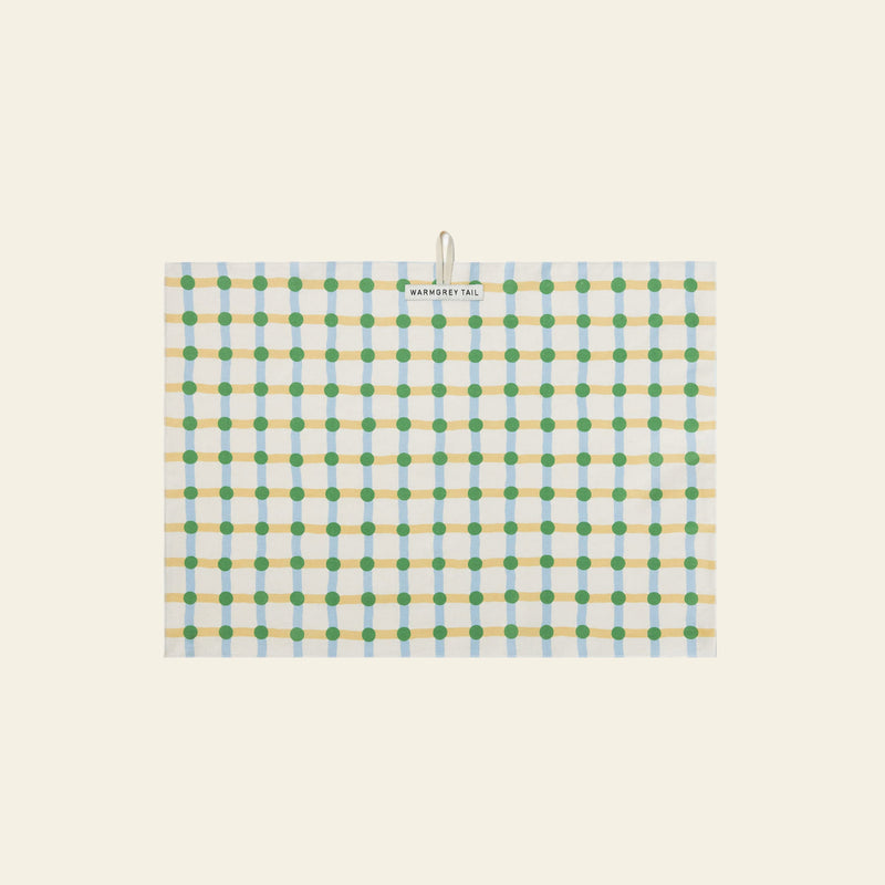 WARMGREY TAIL Dot Check Kitchen Cloth 2