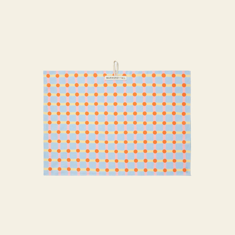 WARMGREY TAIL Dot Check Kitchen Cloth 2