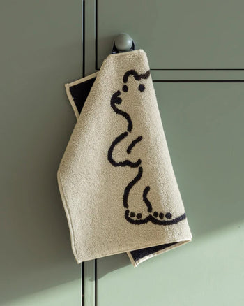 WARMGREY TAIL Huggy Bear Hand Towel Cream