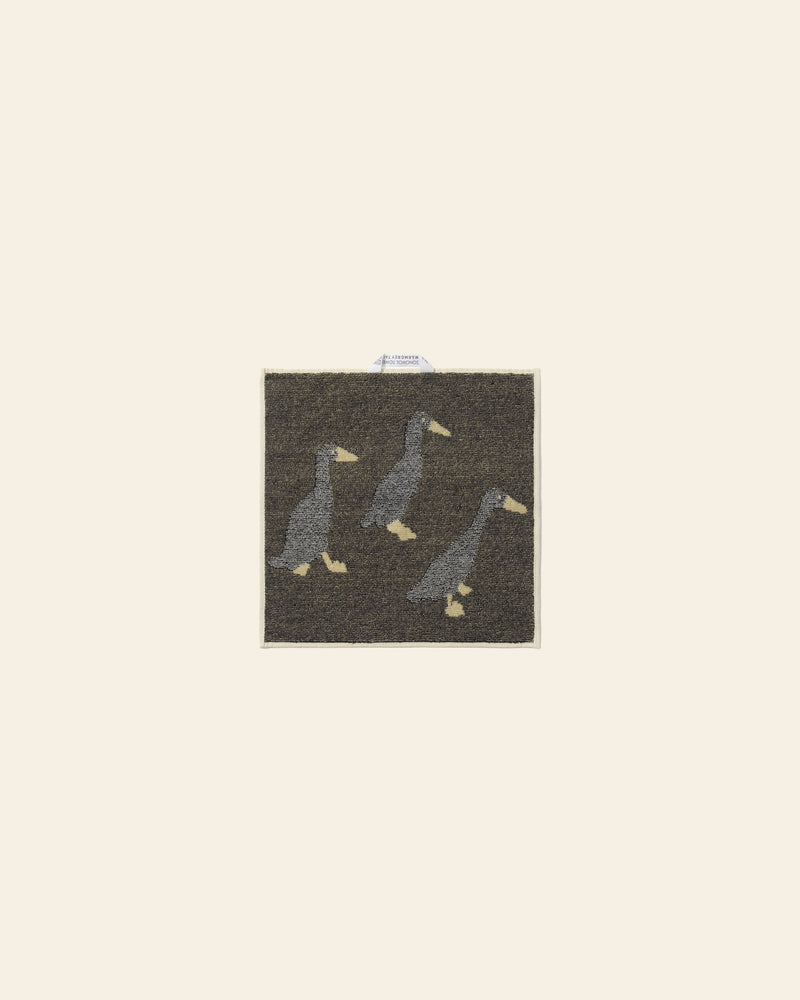 WARMGREY TAIL Indian Runner Ducks Hand Towel - Cream