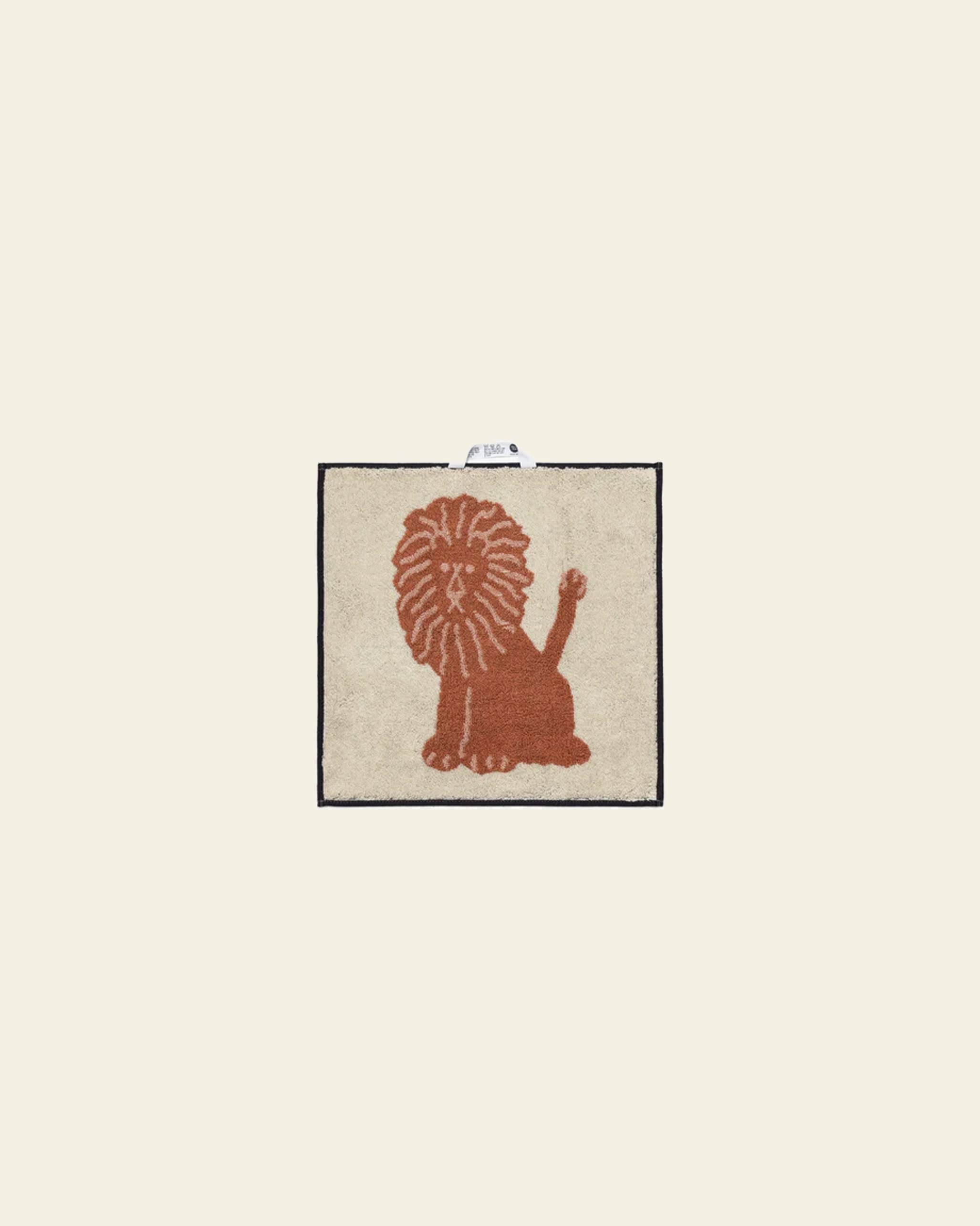 WARMGREY TAIL Lion Hand Towel - Cream