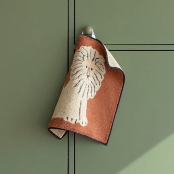 WARMGREY TAIL Lion Hand Towel Cream