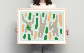 WARMGREY TAIL Monkey Jungle Poster (30x40)