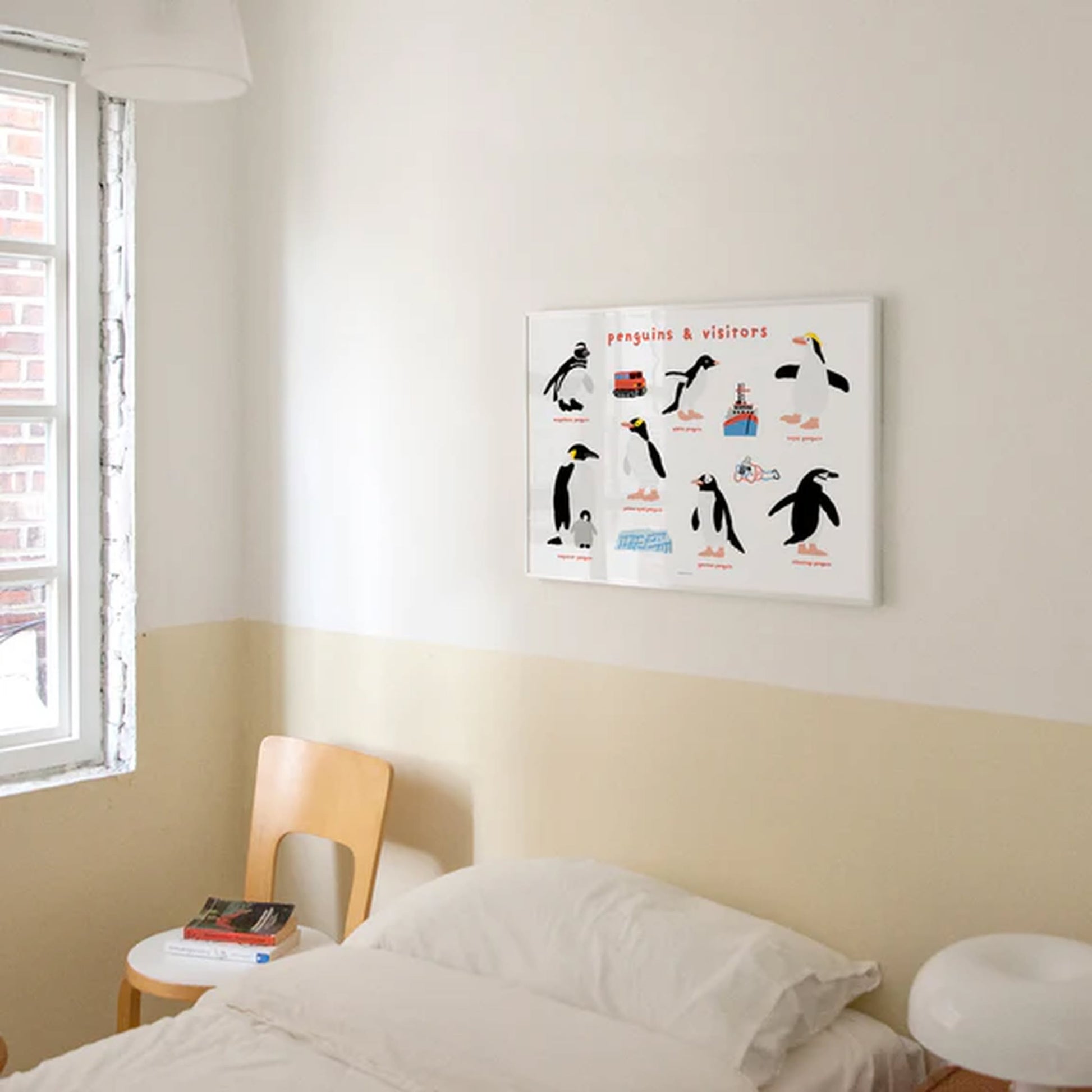 WARMGREY TAIL Penguins & Visitors Poster (30x40)