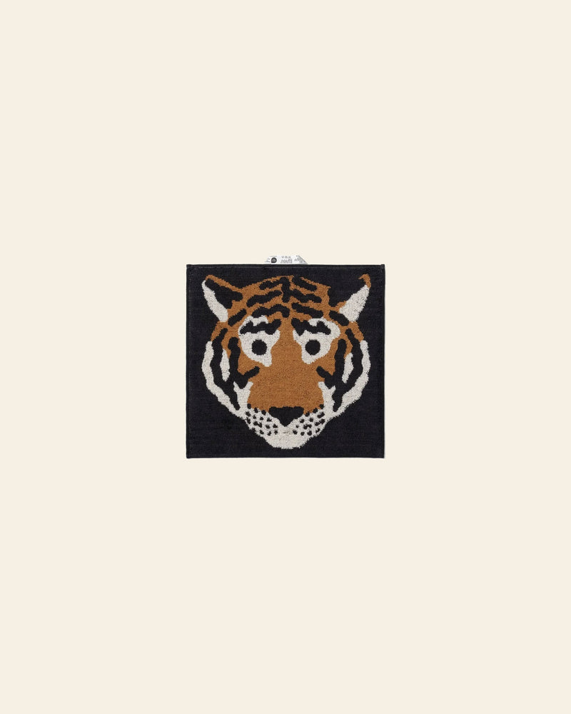 WARMGREY TAIL Tiger Hand Towel - Black