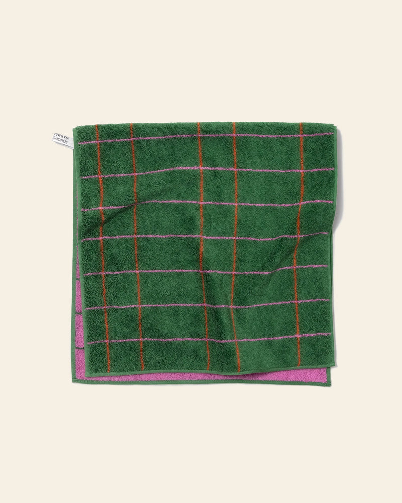 WARMGREY TAIL Tile Face Towel
