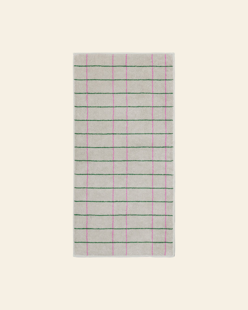 WARMGREY TAIL Tile Face Towel