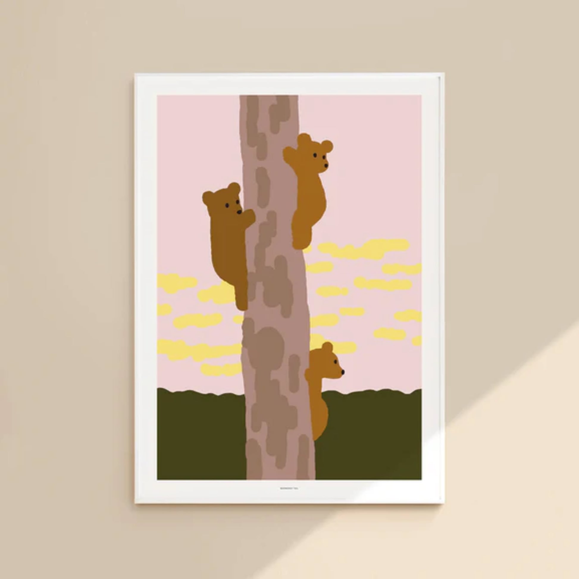 WARMGREY TAIL Tree & Bears Poster (30x40)