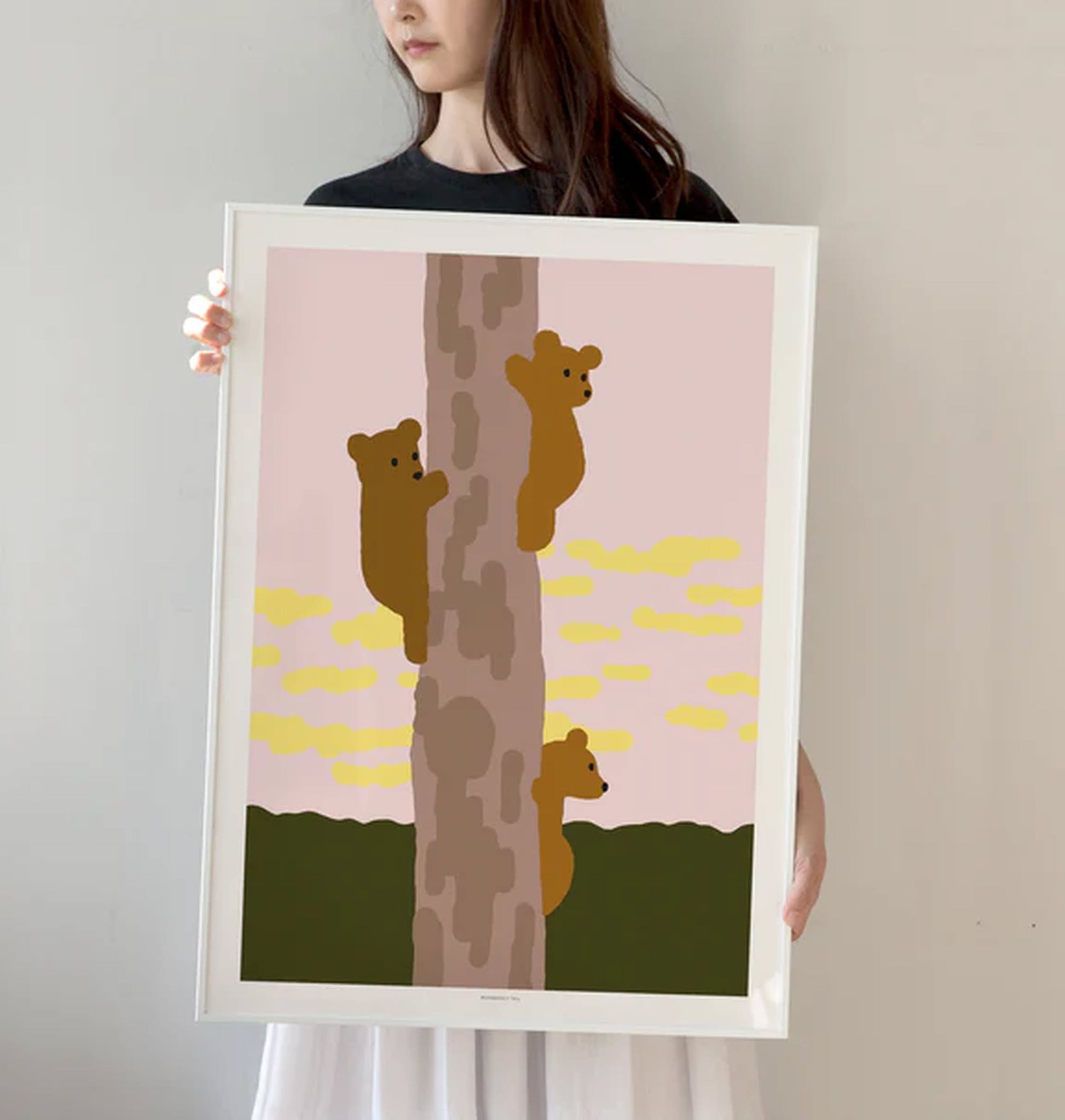 WARMGREY TAIL Tree & Bears Poster (30x40)