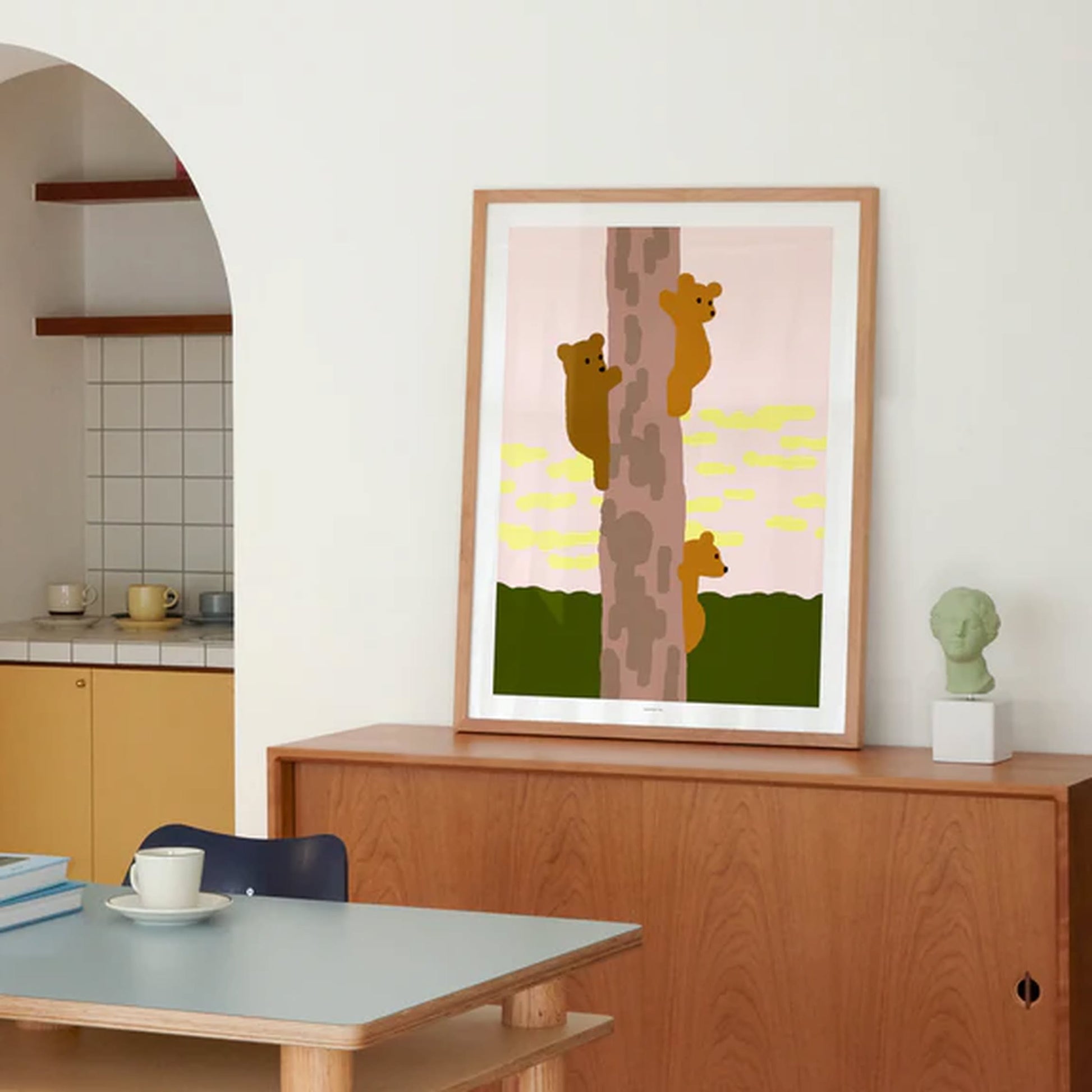 WARMGREY TAIL Tree & Bears Poster (30x40)