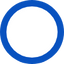 White with Blue Rim