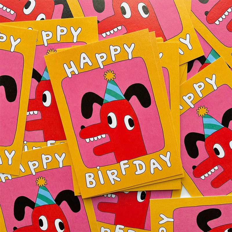 Wobbly Studio Happy Birfday Greeting Card