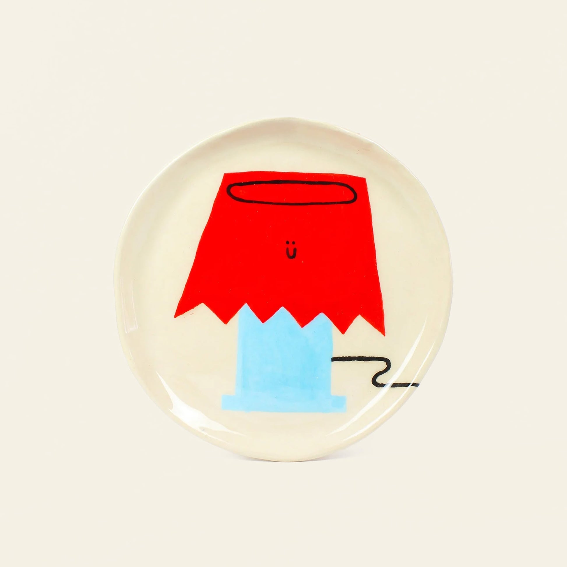 Wobbly Studio Happy Things Plate Happy Lamp