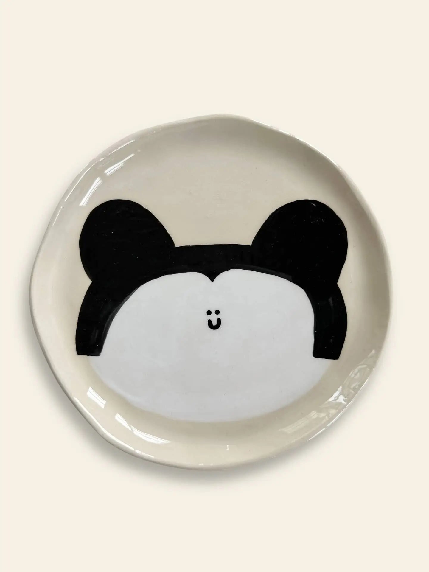 Wobbly Studio Happy Things Plate Happy Souris 1