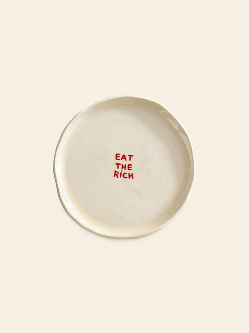 Wobbly Studio Mini Plate Eat The Rich