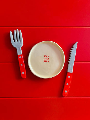 Wobbly Studio Mini Plate Eat The Rich