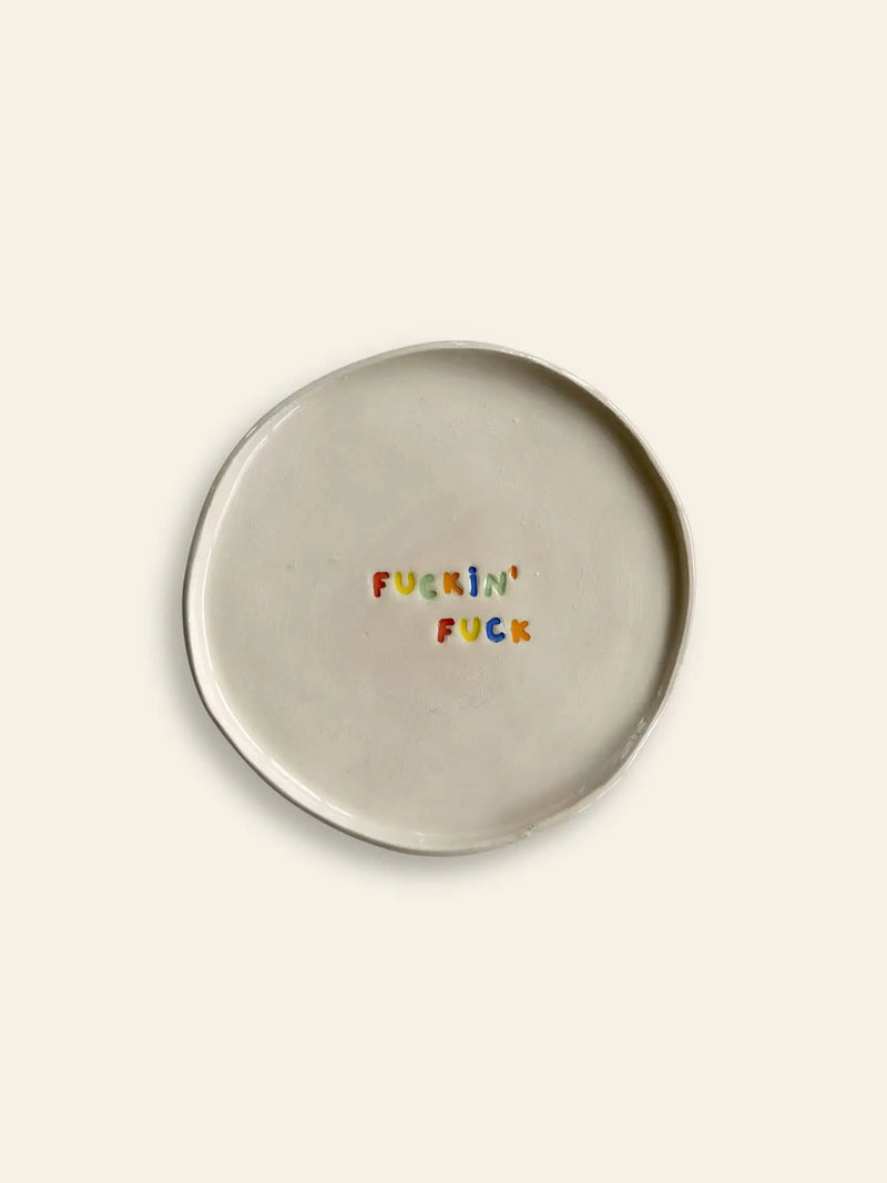 Wobbly Studio Mini Plate - 操他妈的