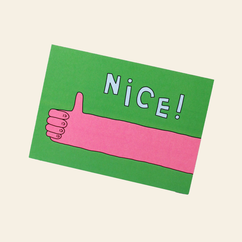 Wobbly Studio Nice Greeting Card
