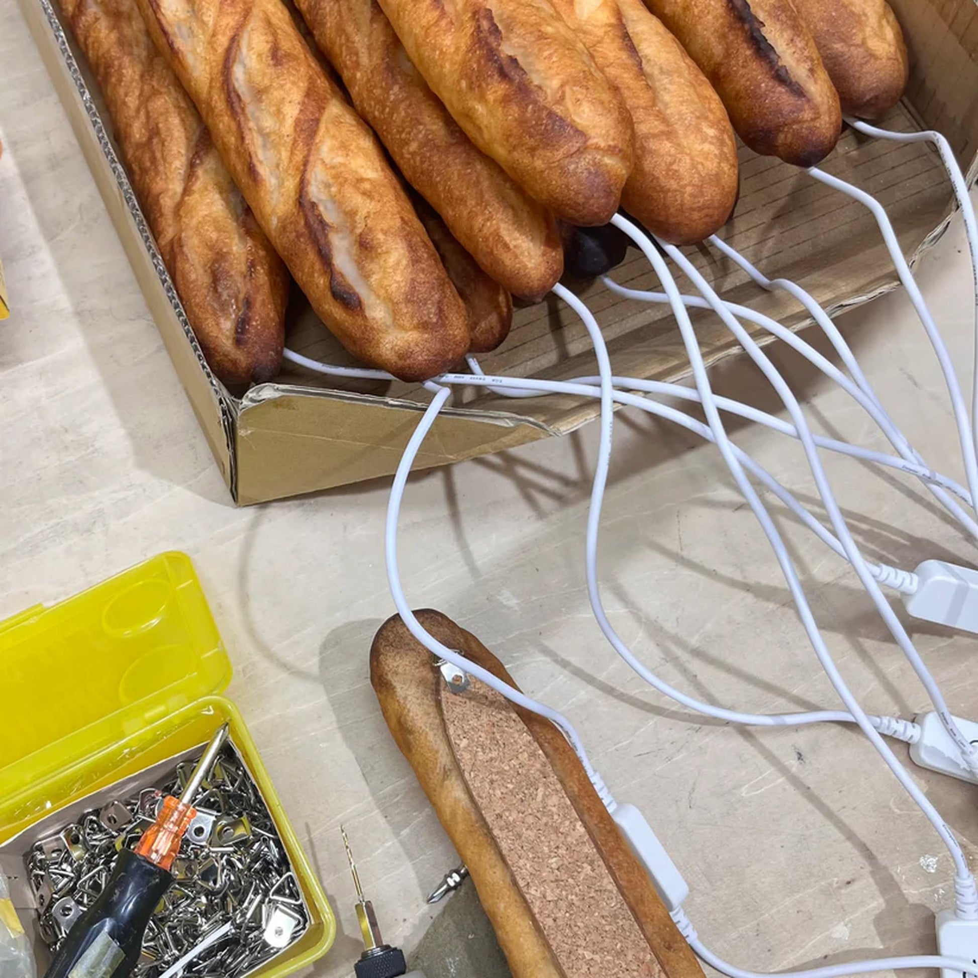 Yukiko Morita Pampshade Baguette Bread Lamp