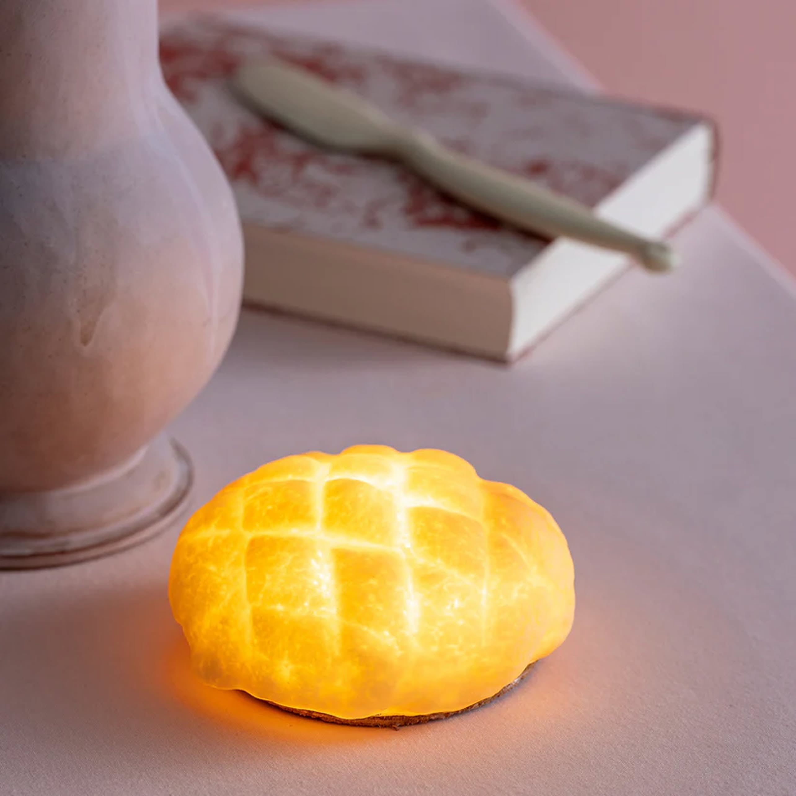 Yukiko Morita Pampshade Melonpan Bread Lamp