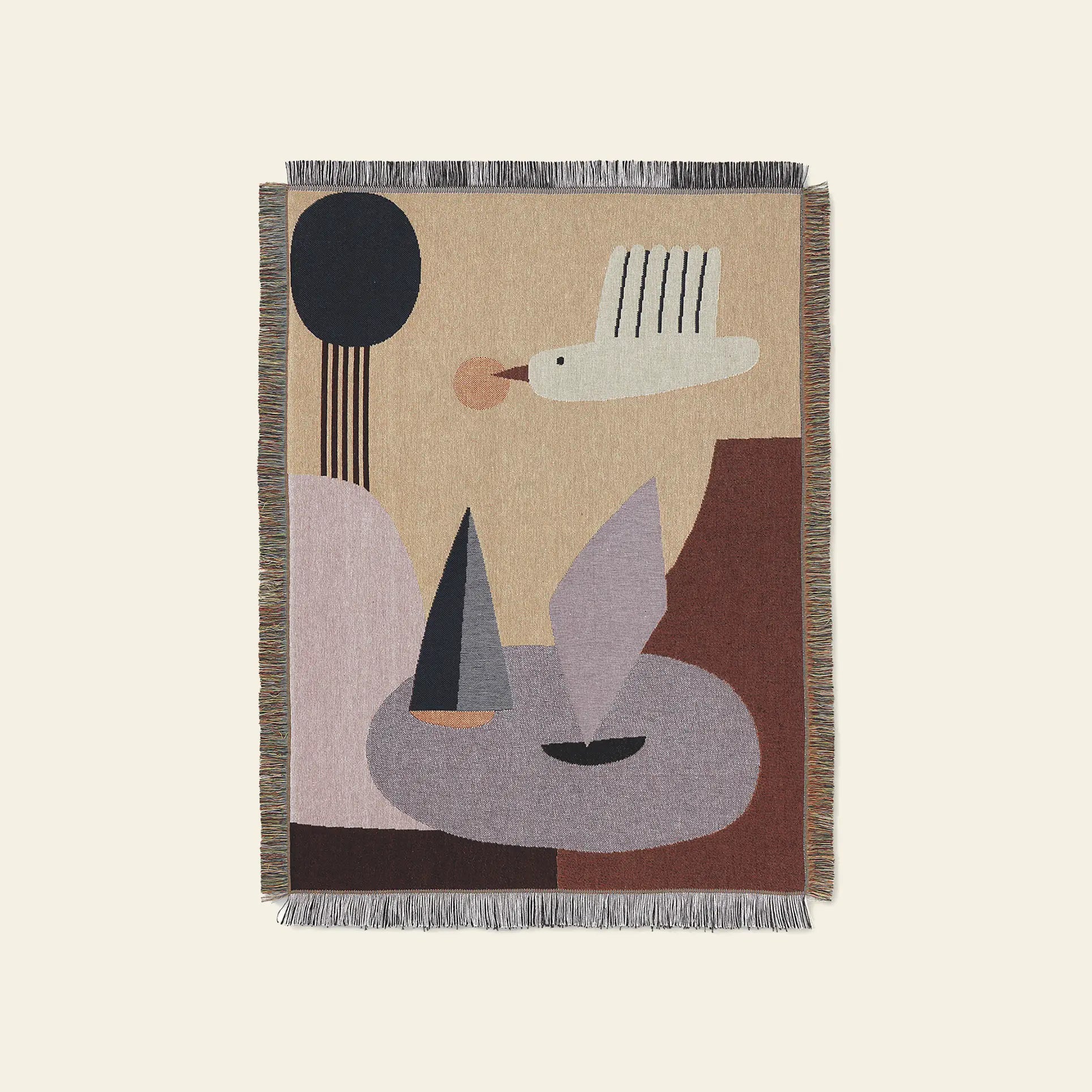 ferm LIVING Bird Tapestry Blanket Multicolour 1