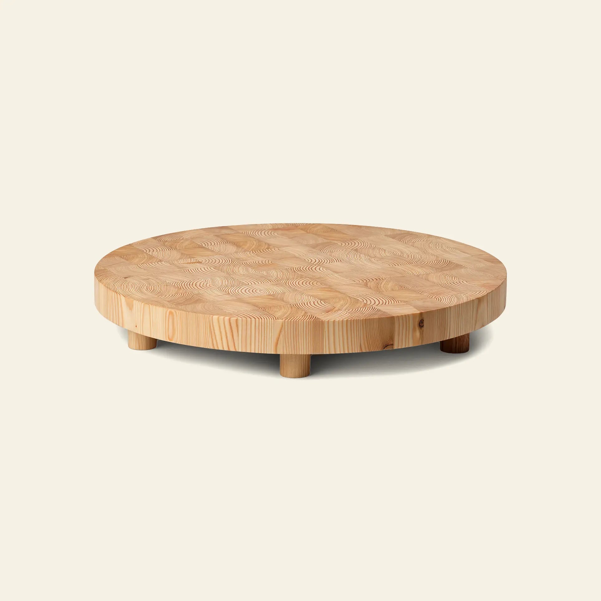 ferm LIVING Chess Cutting Board Round Large Natural 1