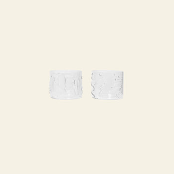 ferm LIVING Doodle Glasses Low Set of 2 Clear 1