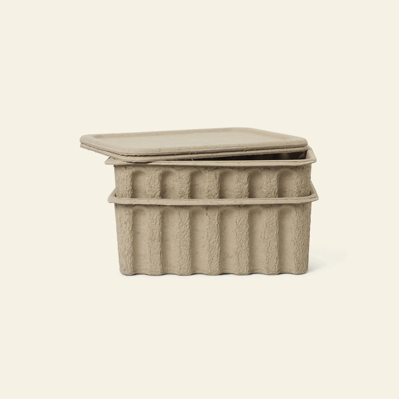 ferm LIVING 纸浆盒（大号），2个装