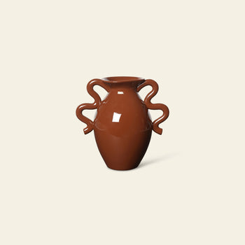 ferm LIVING Verso Table Vase Terracotta