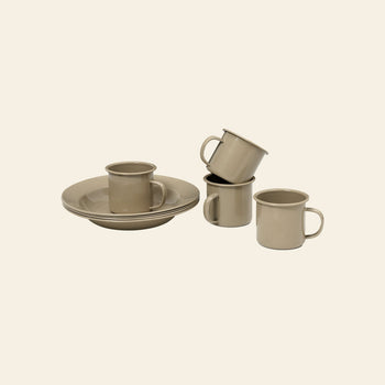 ferm LIVING Yard Picnic Set of 8 Cashmere