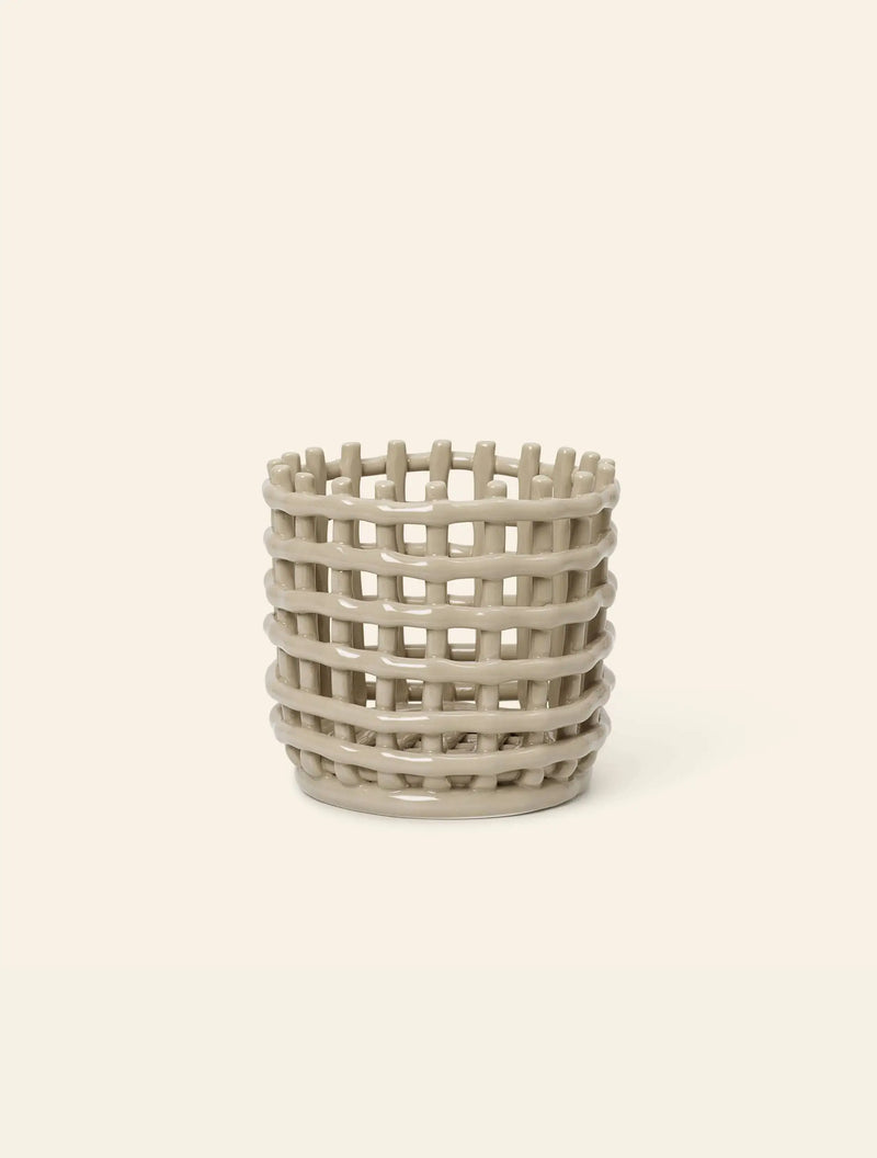 ferm LIVING 陶瓷篮，小号