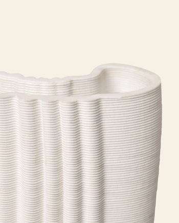 ferm Living Moire Vase Off White 3