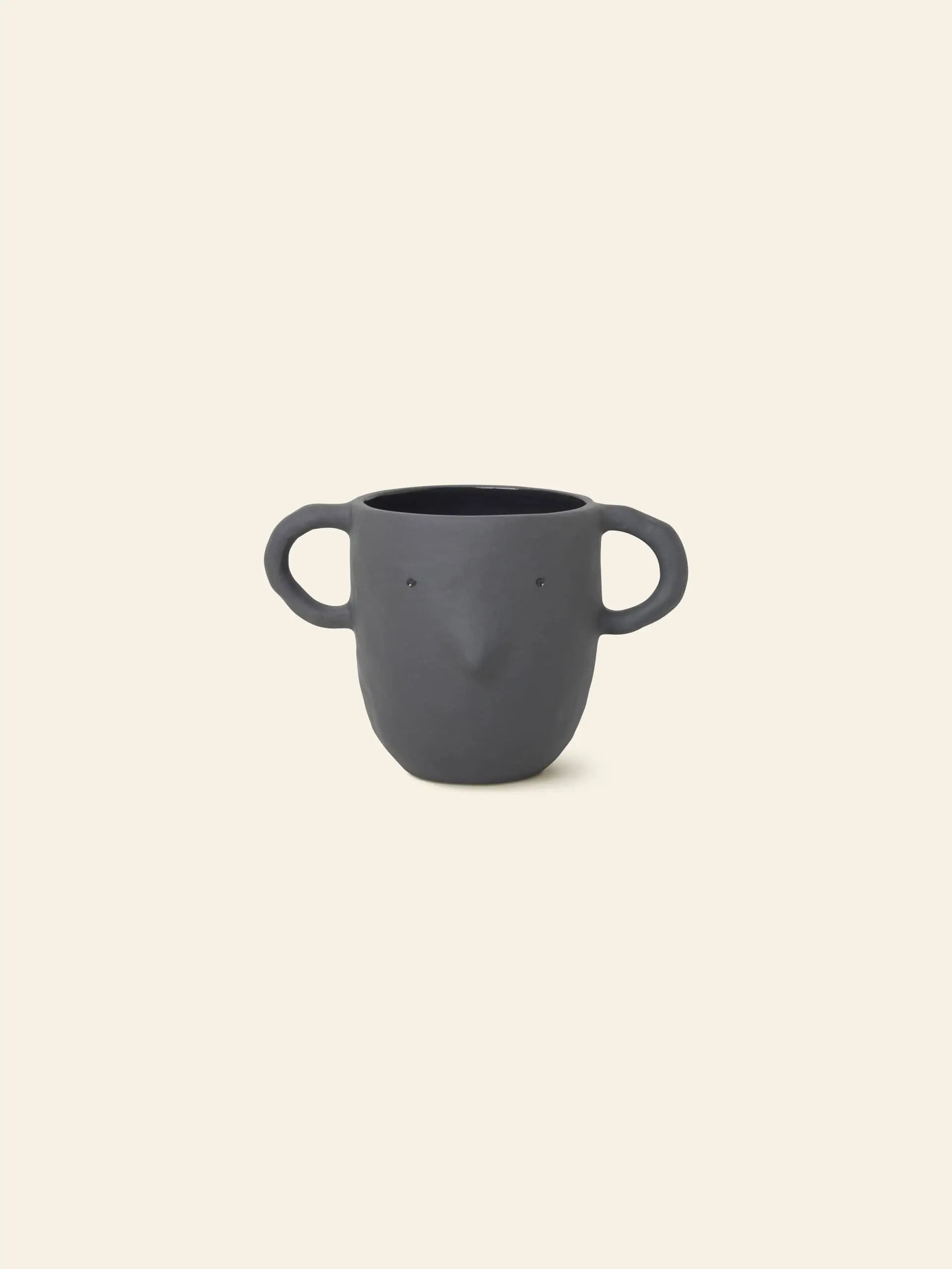 Ferm Living Mus Plant Pot Large Dark Grey