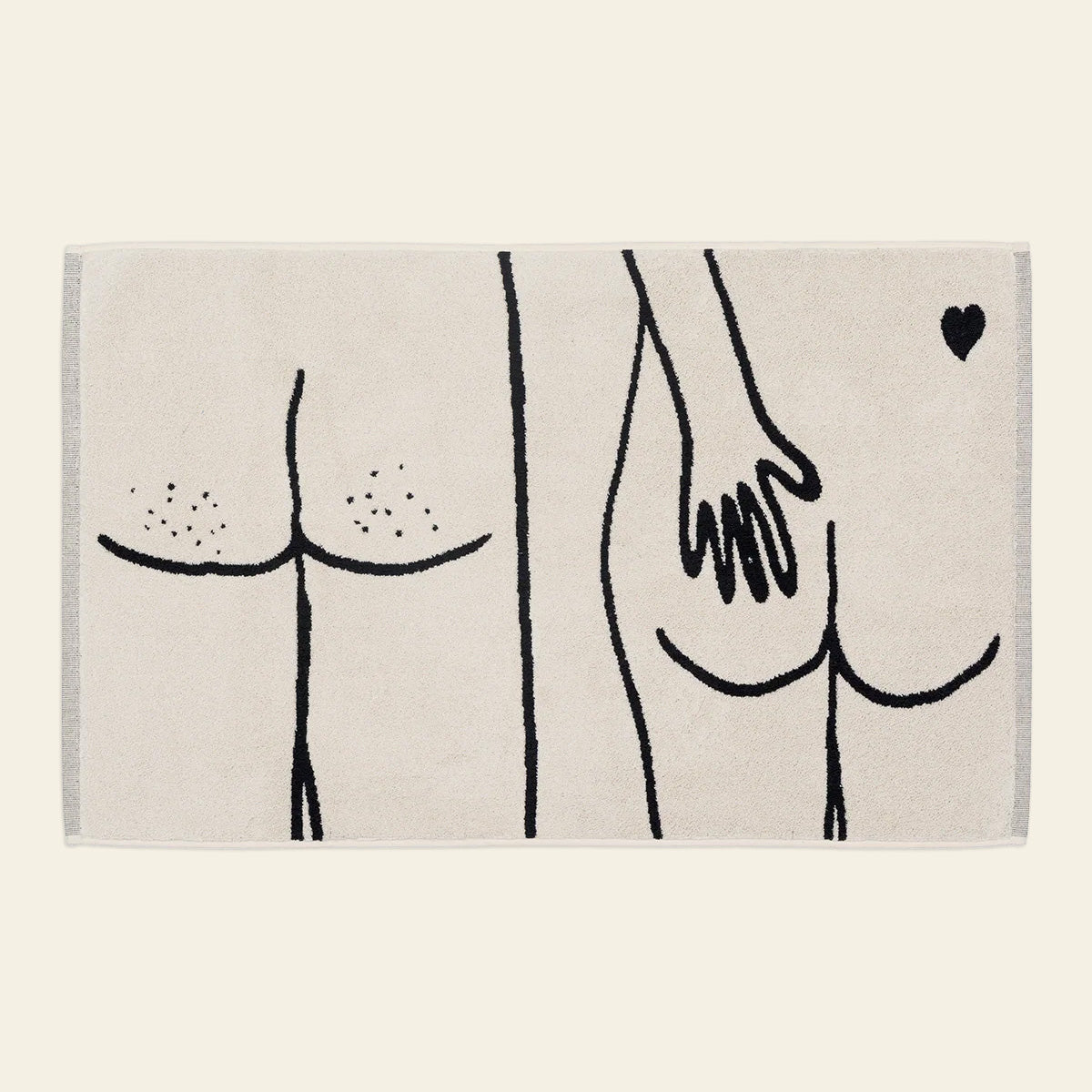 helen b Naked Couple Back Bath Mat