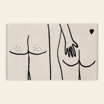 helen b Naked Couple Back Bath Mat