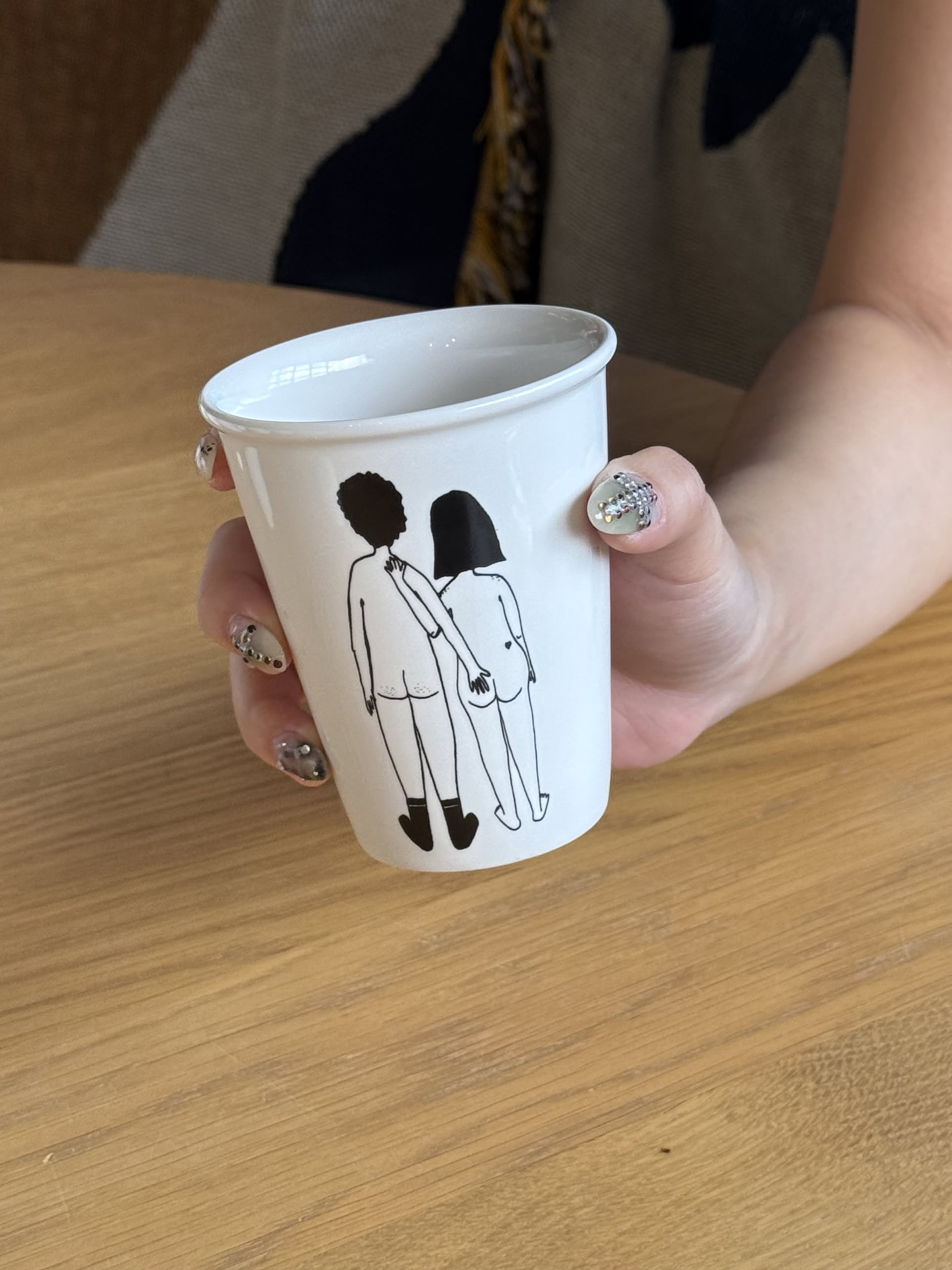 helen b Naked Couple Back Cup