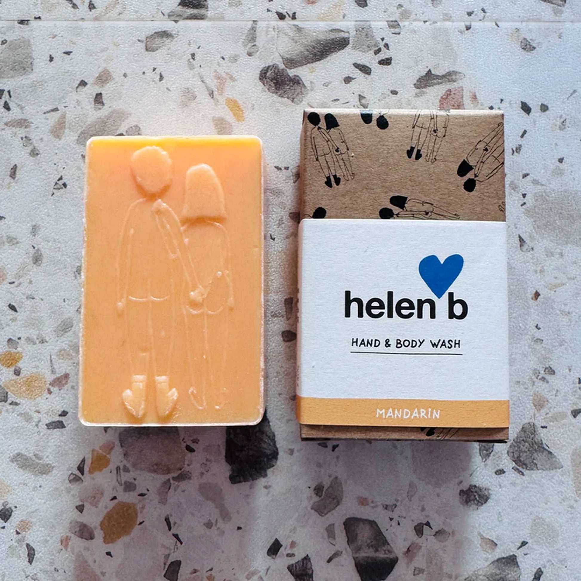 helen b Naked Couple Back Soap Mandarin