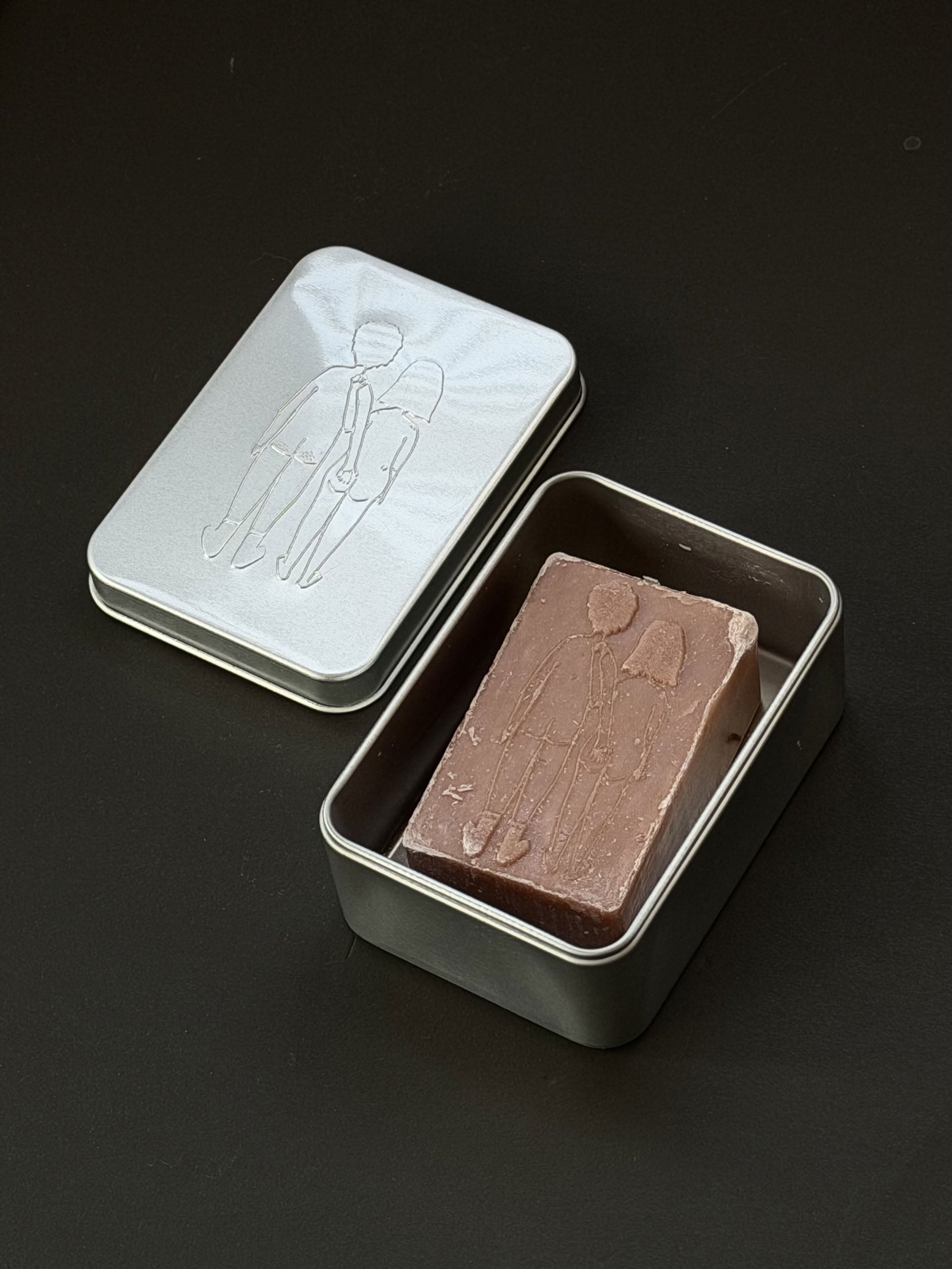 helen b Naked Couple Back Soap Sandalwood